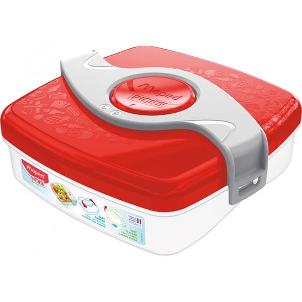 MAPED PICNIK ORIGINS 520ml TWIST SNACK BOX - RED
