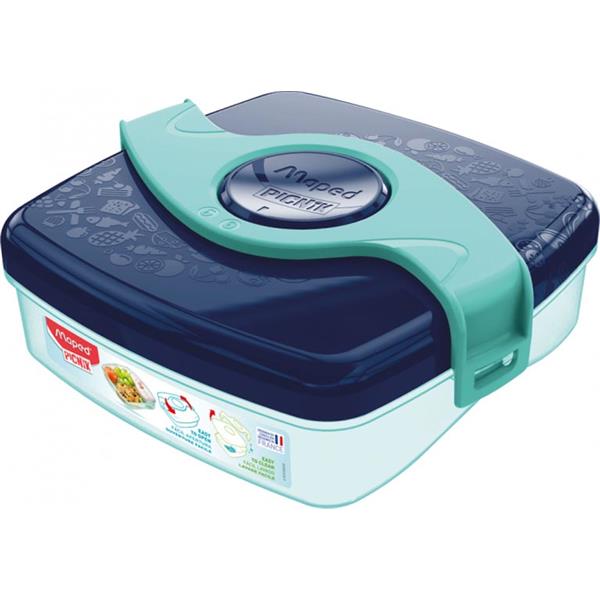 MAPED PICNIK ORIGINS 520ml TWIST SNACK BOX - BLUE/GREEN