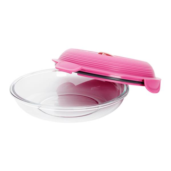 MAPED PICNIK CONCEPT ADULT GLASS LUNCH PLATE - TENDER PINK