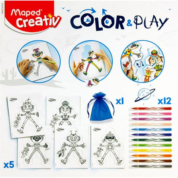 MAPED CREATIV COLOR & PLAY - MIX & MATCH 5 PUZZLES
