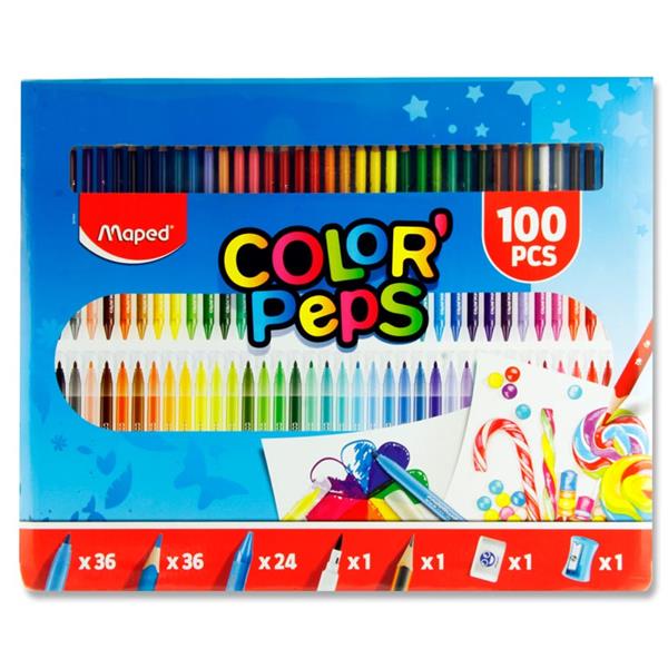 MAPED CREATIV 100pce COLOR'PEPS COLOURING KIT