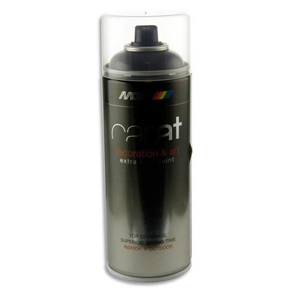 CARAT 400ml CAN ART SPRAY PAINT - JET BLACK