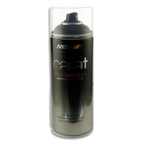 CARAT 400ml CAN ART SPRAY PAINT - TRAFFIC BLACK MATT