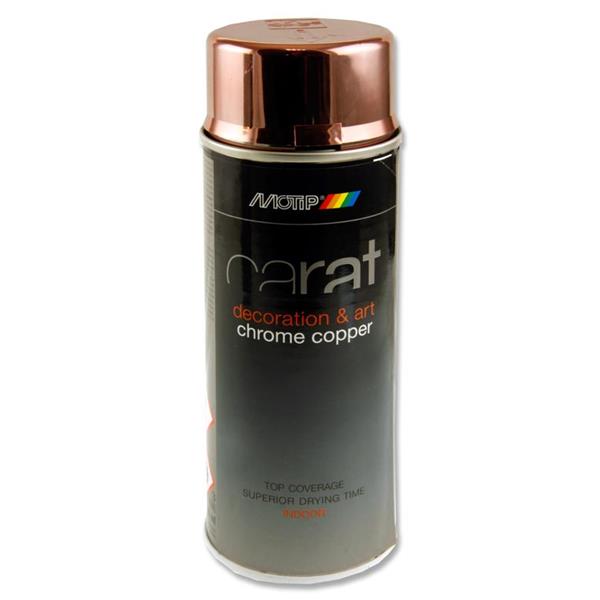 CARAT CHROME EFFECT 400ml CAN ART SPRAY PAINT - COPPER
