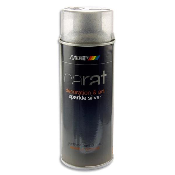 CARAT 400ml CAN ART SPRAY PAINT - SILVER