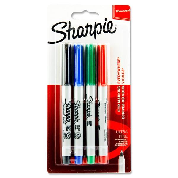 SHARPIE CARD 4 ULTRA FINE MARKERS