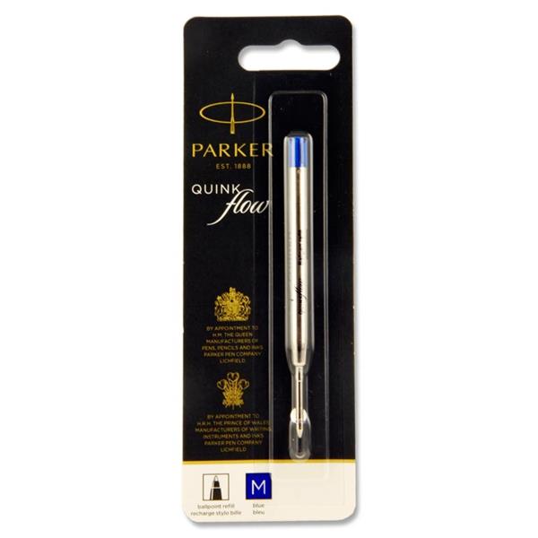 PARKER QUINK FLOW BALLPOINT PEN REFILL - BLUE
