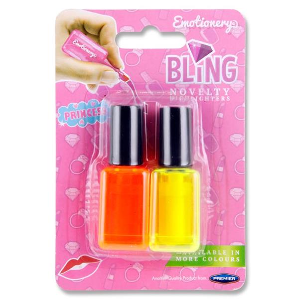 EMOTIONERY CARD 2 PRINCESS BLING NOVELTY HIGHLIGHTERS