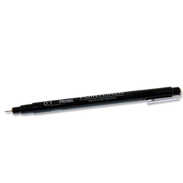 PENTEL ARTS S20P 0.1mm POINTLINER FINELINER PEN - BLACK