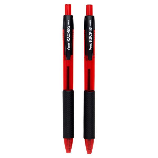 * PENTEL KACHIRI 1.0mm RETRACTABLE BALLPOINT PEN - RED