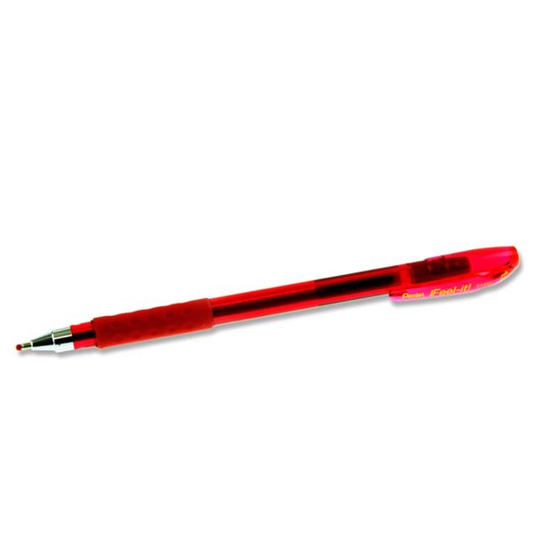 * PENTEL FEEL IT BX490 1.0mm BALLPOINT PEN - RED