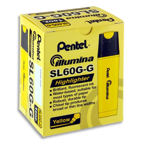 PENTEL SL60G-G ILLUMINA HIGHLIGHTER - YELLOW