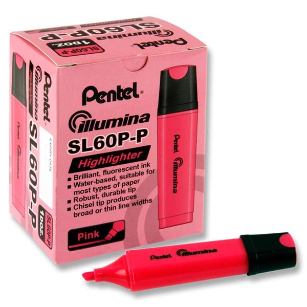 PENTEL SL60P-P ILLUMINA HIGHLIGHTER - PINK