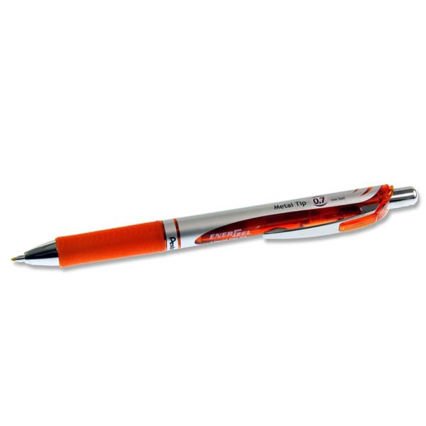 PENTEL ENERGEL BL77 0.7mm RETRACTABLE GEL PEN - ORANGE