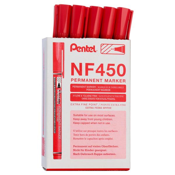 PENTEL EXTRA FINE PERMANENT MARKER - RED