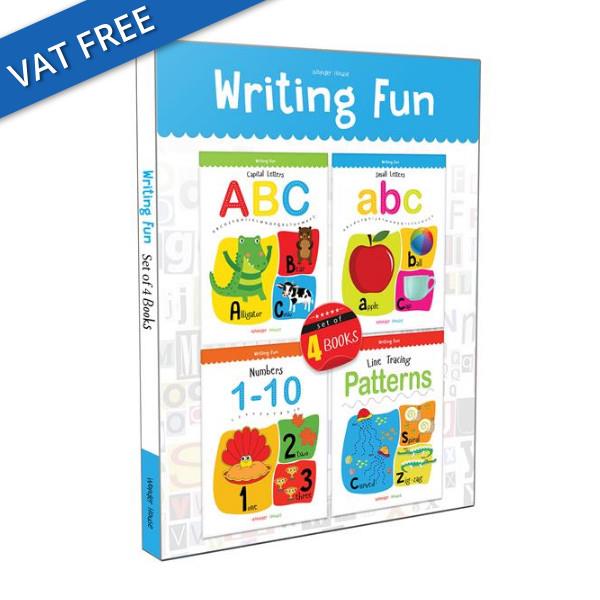 BOXSET 4 WRITING FUN PRACTICE BOOKS