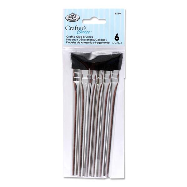 * CRAFTER'S CHOICE PKT.6 CRAFT & GLUE BRUSHES