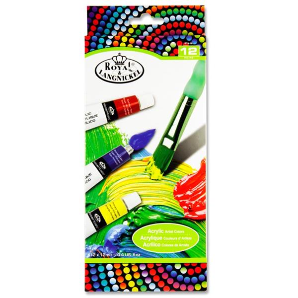 12x12ml ARTIST COLORS PAINT SET - ACRYLIC