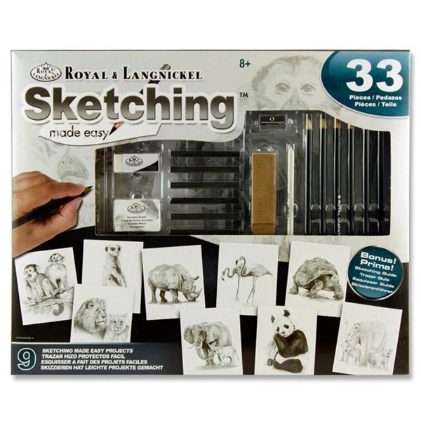 33pce SKETCHING MADE EASY BOX SET