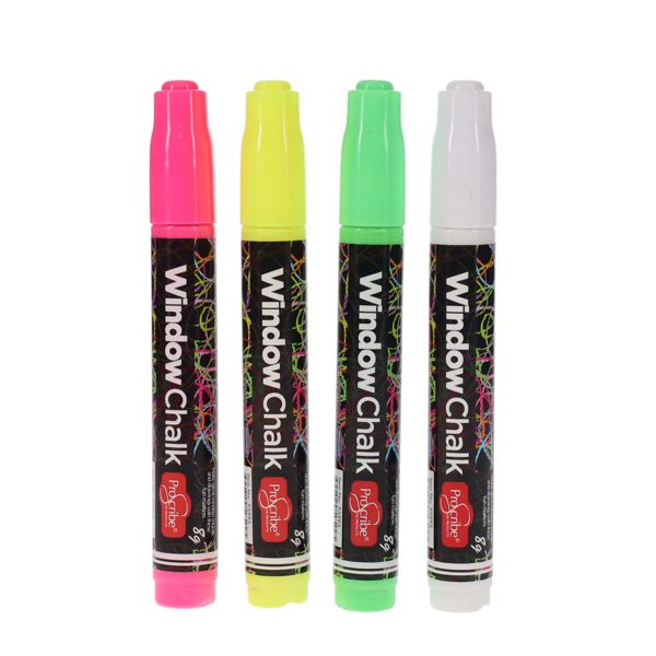 PROSCRIBE PKT.4 8g WINDOW CHALK MARKERS