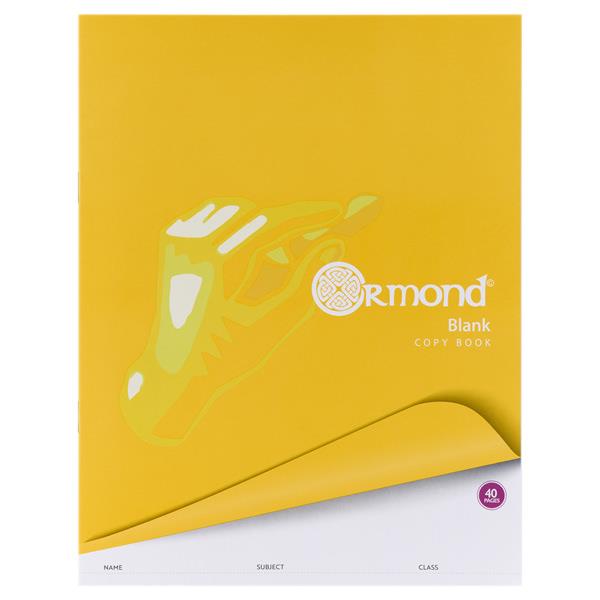 ORMOND 40pg BLANK COPY BOOK