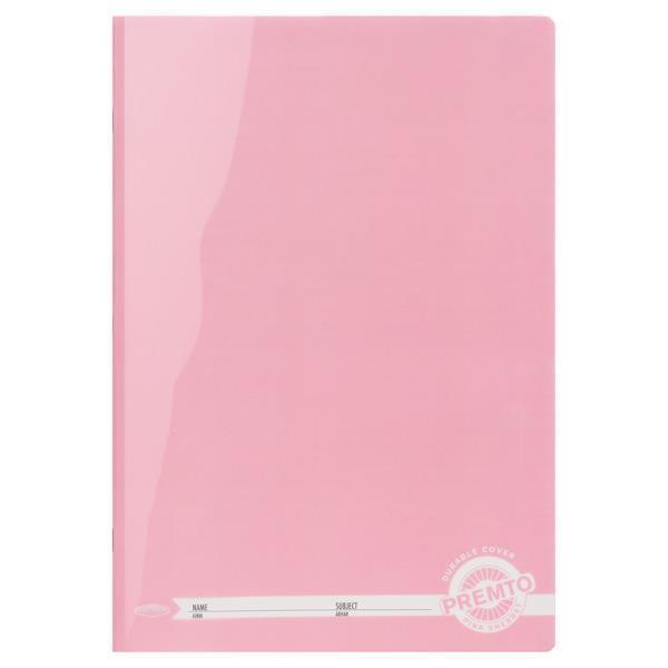 PREMTO PASTEL A4 120pg DURABLE COVER MANUSCRIPT BOOK - PINK SHERBET