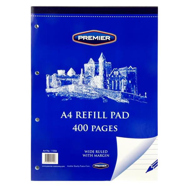 PREMIER A4 160pg REFILL PAD - TOP