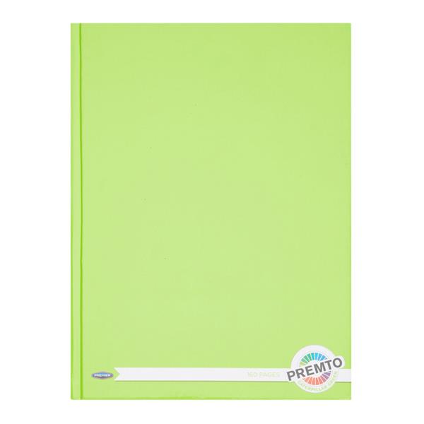 PREMTO A4 160pg HARDCOVER NOTEBOOK - CATERPILLAR GREEN