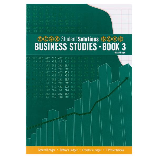 STUDENT SOLUTIONS A4 40pg BUSINESS STUDIES - BOOK 3