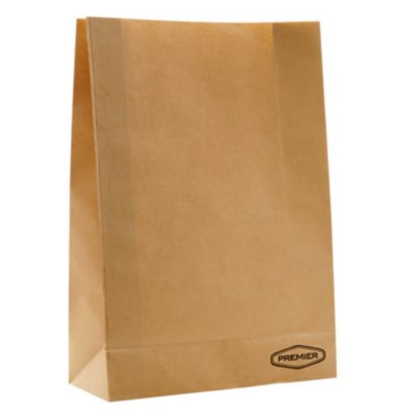 PREMIER KRAFT PAPER BAG 195x76x280mm - BROWN