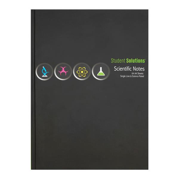 STUDENT SOLUTIONS A4 128pg HARDCOVER SCIENCE BOOK