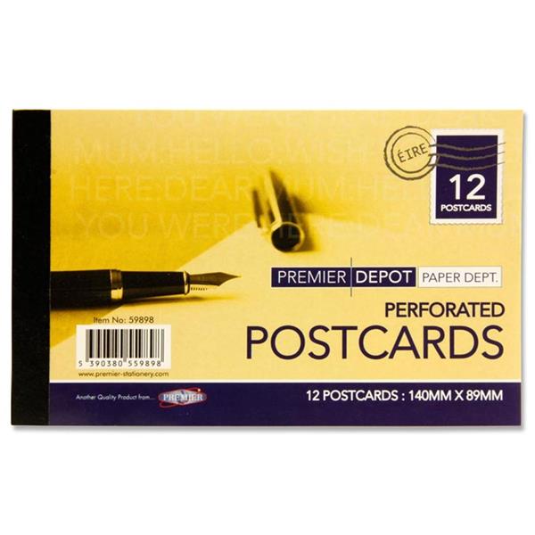 PREMIER DEPOT BOOK OF 12 140x89mm POSTCARDS