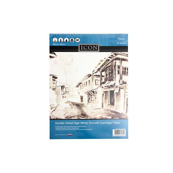 ICON A2 135gsm WIRO SKETCH PAD 30 SHEETS