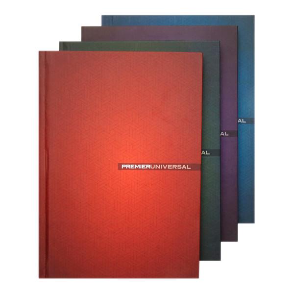 PREMIER UNIVERSAL A5 160pg HARDCOVER NOTEBOOK - 4 ASST.