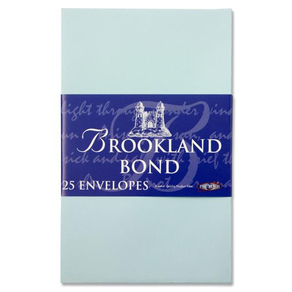 BROOKLAND BOND PKT.25 92x146mm ENVELOPES BLUE