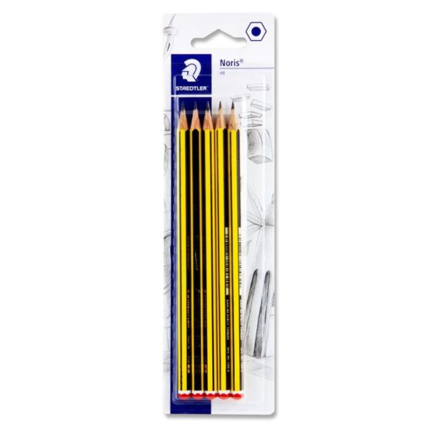 STAEDTLER NORIS CARD 5 PENCILS - HB