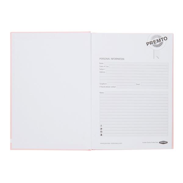 PREMTO PASTEL A5 160pg HARDCOVER NOTEBOOK - PINK SHERBET