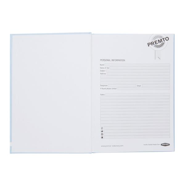 PREMTO PASTEL A5 160pg HARDCOVER NOTEBOOK - CORNFLOWER BLUE