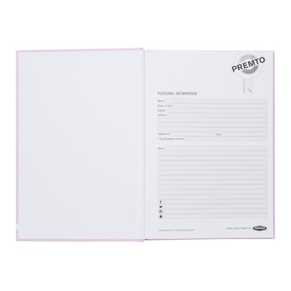 PREMTO PASTEL A5 160pg HARDCOVER NOTEBOOK - WILD ORCHID