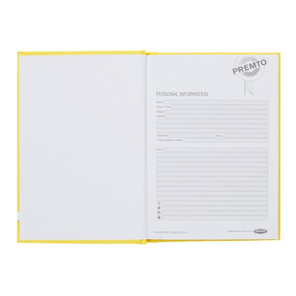 PREMTO A6 160pg HARDCOVER NOTEBOOK - SUNSHINE