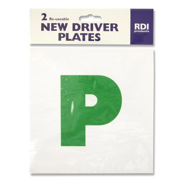 SET 2 SELF CLING P-PLATES