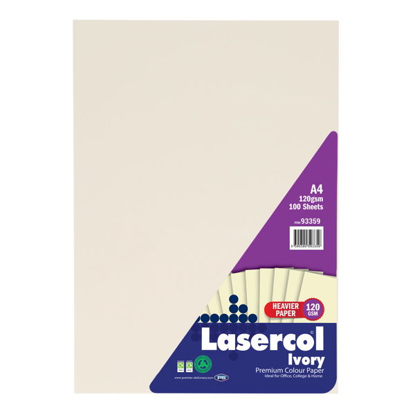 LASERCOL A4 120gsm ACTIVITY PAPER 100 SHEETS - IVORY