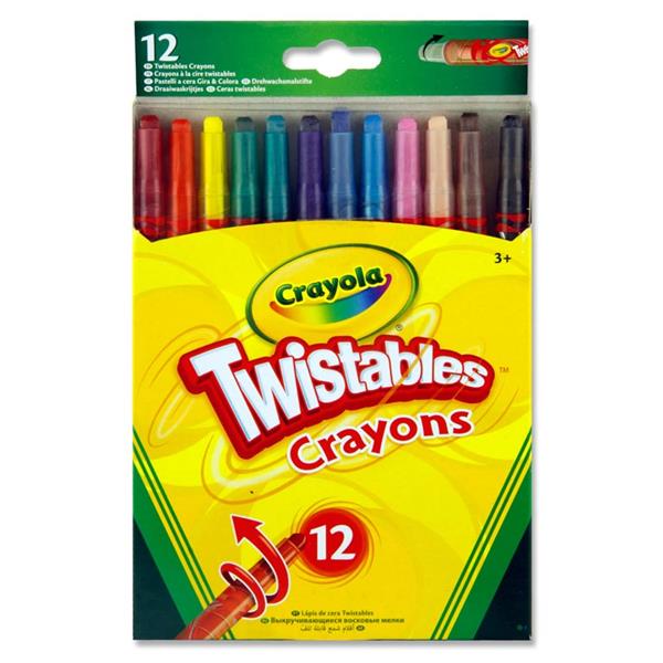 CRAYOLA PKT.12 TWISTABLES CRAYONS