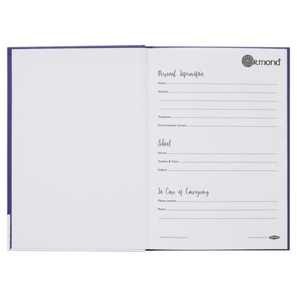 ORMOND PKT.5 A5 160PG HARDCOVER NOTEBOOK