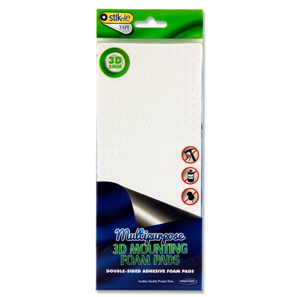 * STIK-IE PKT.360 5mm 3D MOUNTING FOAM PADS - CIRCLE