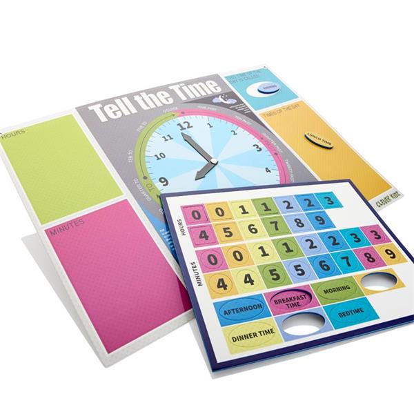 * CLEVER KIDZ MAGNETIC BOARD 420x288mm - LEARN TO TELL THE TIME