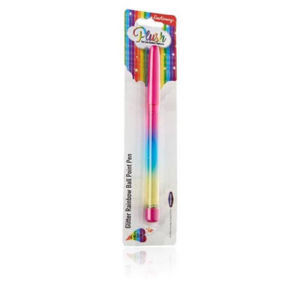 EMOTIONERY GLITTER RAINBOW BALLPOINT PEN