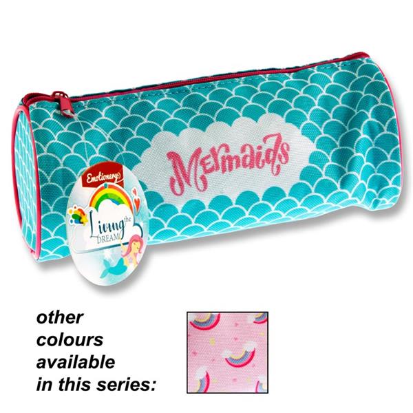 EMOTIONERY ROUND PENCIL CASE - MERMAID 2 ASST.