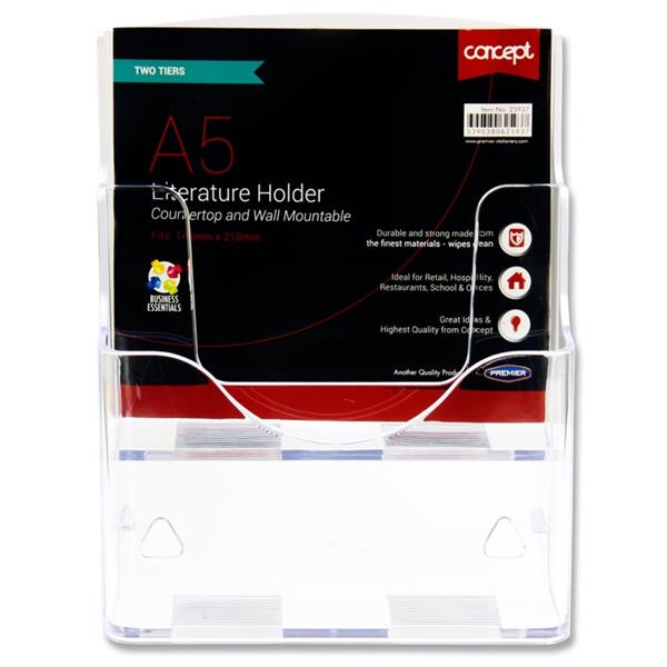 * CONCEPT A5 LITERATURE HOLDER - TWO TIER