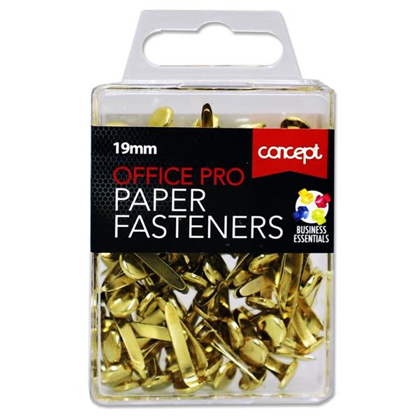 CONCEPT BOX 100 19mm OFFICE PRO PAPER FASTENERS